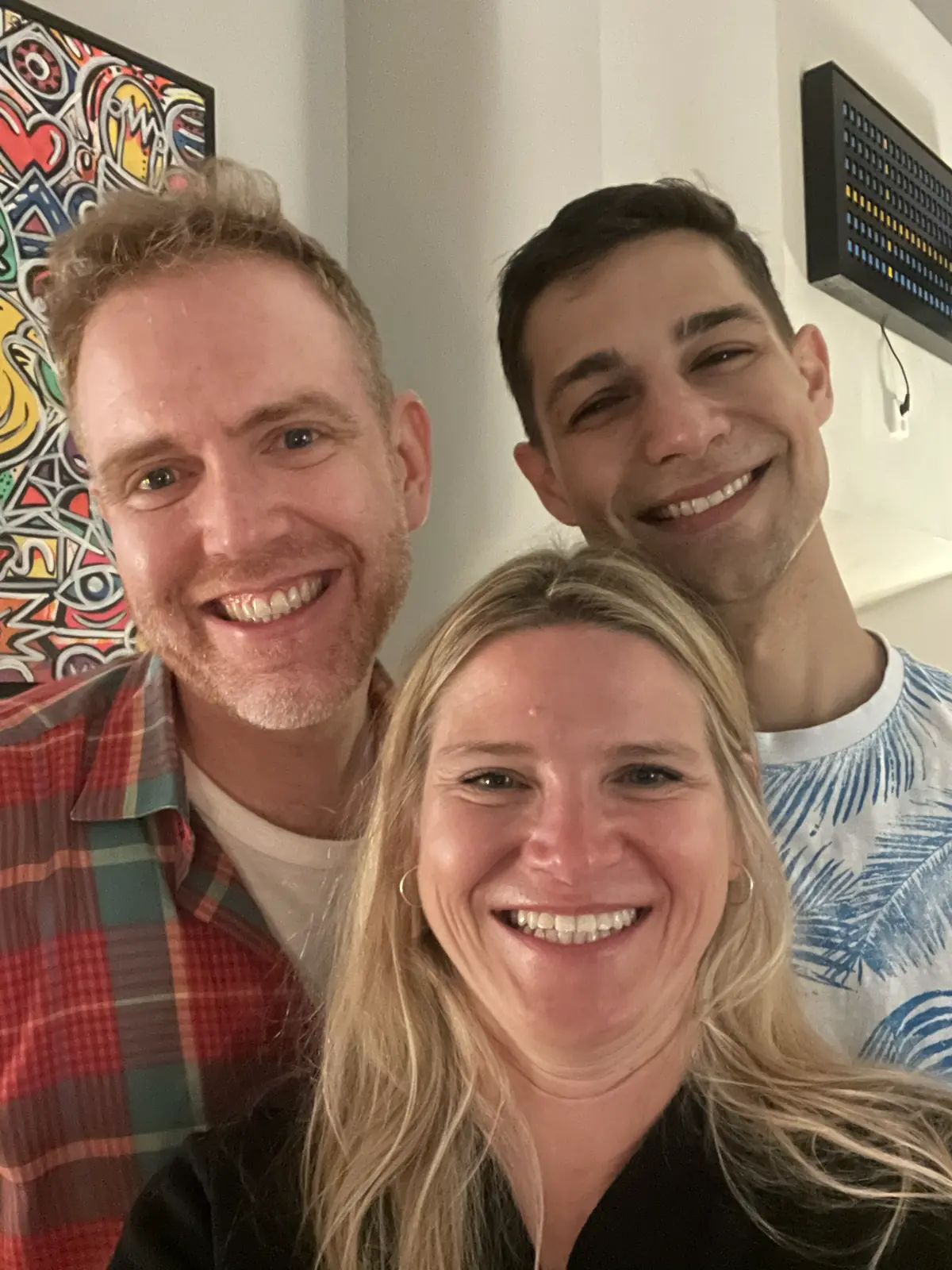 Arthur, Katja, and Jeremiah selfie