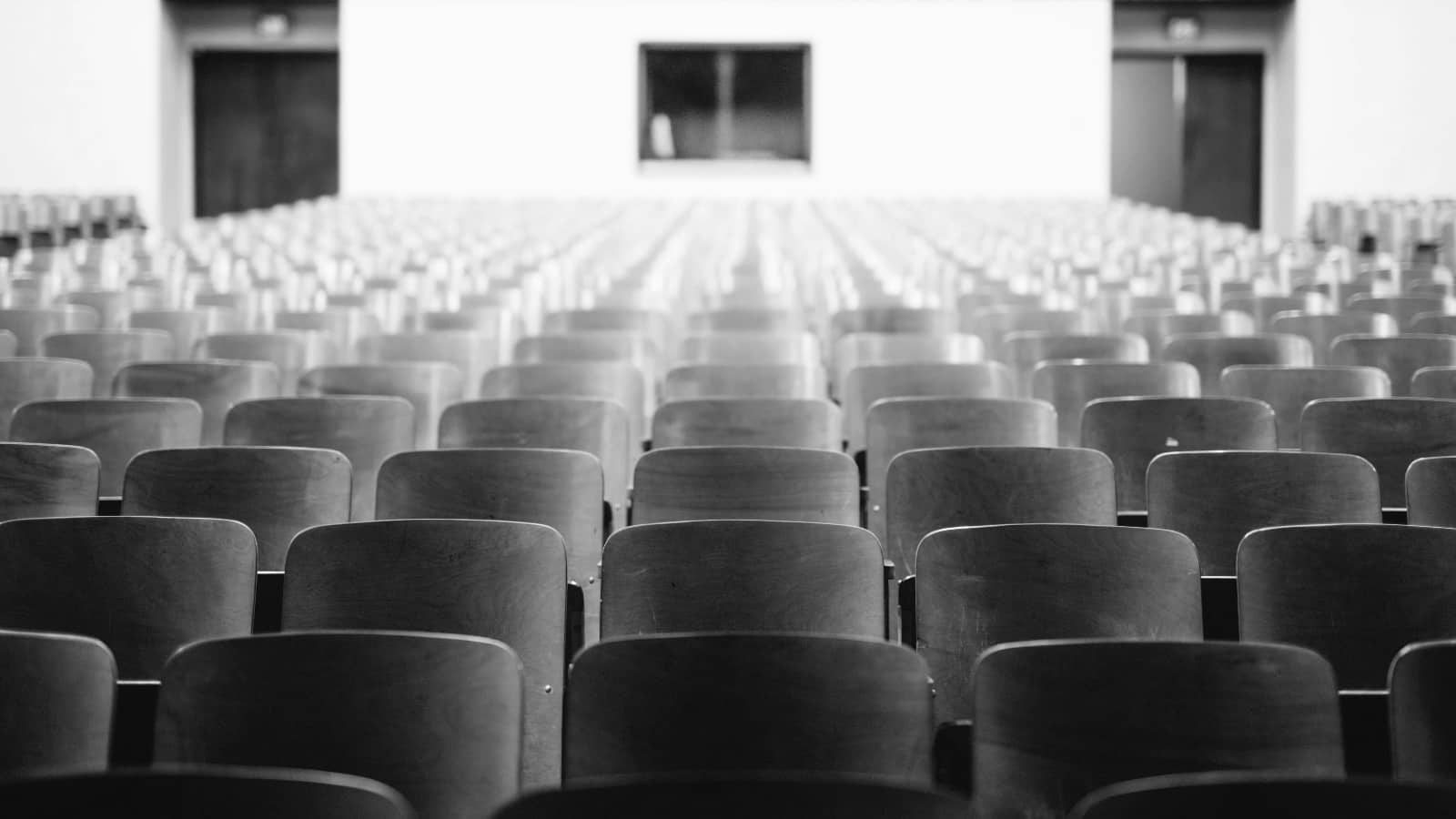 empty high school auditorium seats